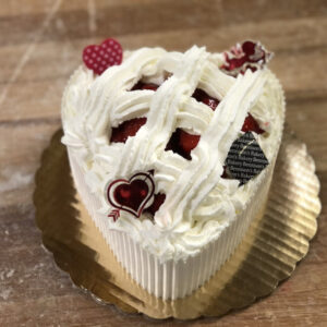 Valentines strawberry shortcake